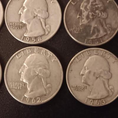 40 SILVER WASHINGTON QUARTERS MIXED DATES