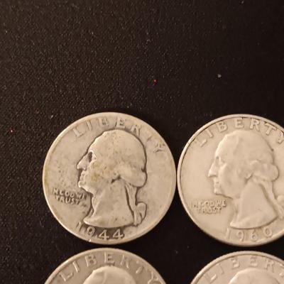 40 SILVER WASHINGTON QUARTERS MIXED DATES