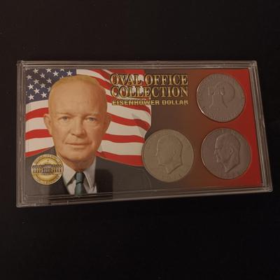 EISENHOWER DOLLARS, COLORADO QUARTERS AND PRESIDENTS COIN COLLECTION