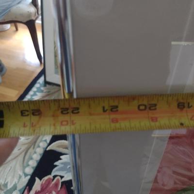 Sale Photo Thumbnail #1352: 'Red Hibiscus' Original Framed Watercolor by Nationally Recognized Artist Susan Anderson (#15).  Item is framed under plexiglass.