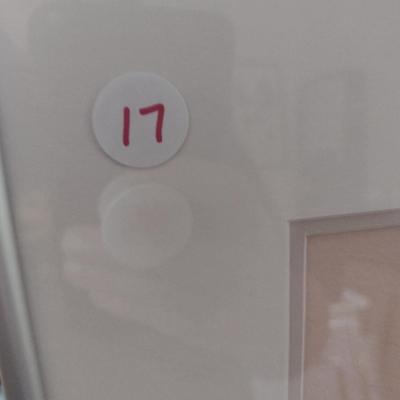 Sale Photo Thumbnail #1362: 'Christmas' Original Framed Watercolor by Nationally Recognized Artist Susan Anderson (#17).  Item is framed under plexiglass.