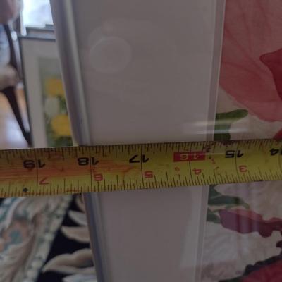 Sale Photo Thumbnail #1359: 'Christmas' Original Framed Watercolor by Nationally Recognized Artist Susan Anderson (#17).  Item is framed under plexiglass.