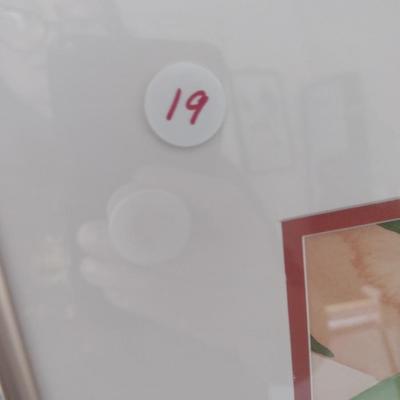 Sale Photo Thumbnail #1380: 'Three Orchids' Original Framed Watercolor by Nationally Recognized Artist Susan Anderson (#19).  Item is framed under plexiglass.