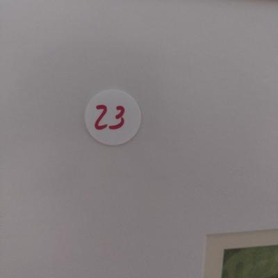 Sale Photo Thumbnail #1408: 'Jungle Basket' Original Framed Watercolor by Nationally Recognized Artist Susan Anderson (#23).  Item is framed under plexiglass.