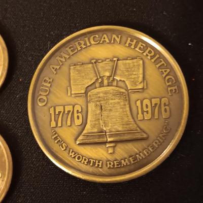 4 SACAGAWEA DOLLARS AND A MEDALLION