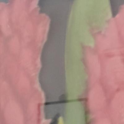 Sale Photo Thumbnail #1437: 'Ginger' Original Framed Watercolor by Nationally Recognized Artist Susan Anderson (#27).  Item is framed under plexiglass.