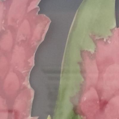 Sale Photo Thumbnail #1436: 'Ginger' Original Framed Watercolor by Nationally Recognized Artist Susan Anderson (#27).  Item is framed under plexiglass.