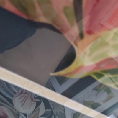 Sale Photo Thumbnail #1440: 'Ginger' Original Framed Watercolor by Nationally Recognized Artist Susan Anderson (#27).  Item is framed under plexiglass.