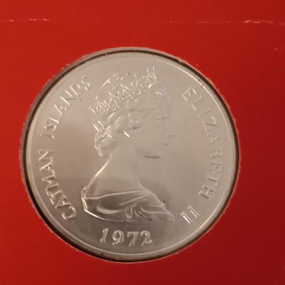 UNC CAYMAN ISLANDS STERLING SILVER COIN