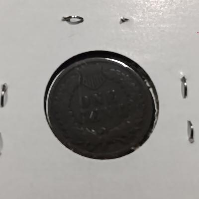 1889 INDIAN HEAD PENNY AND 1891 SEATED LIBERTY DIME