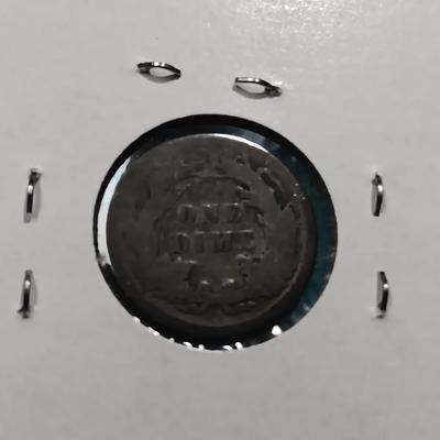 1889 INDIAN HEAD PENNY AND 1891 SEATED LIBERTY DIME