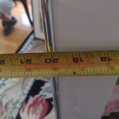 Sale Photo Thumbnail #1472: 'Orchid Duo' Framed Print by Nationally Recognized Artist Susan Anderson (#31).  Item is framed under plexiglass.