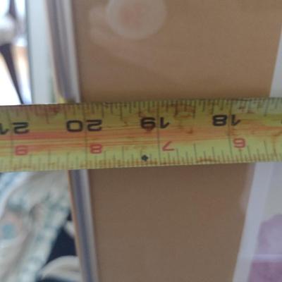 Sale Photo Thumbnail #1480: 'Tulip Print #2' Framed Print by Nationally Recognized Artist Susan Anderson (#32).  Item is framed under plexiglass.