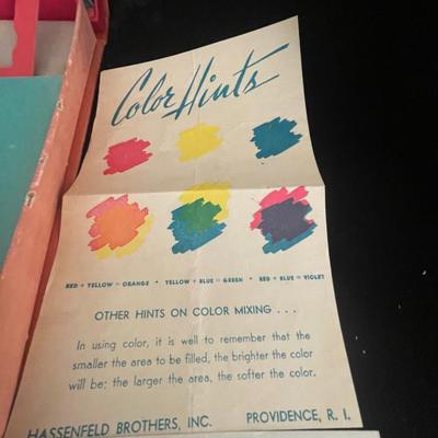 VINTAGE JOLLY HOBBY STENCILING AND COLOR SET