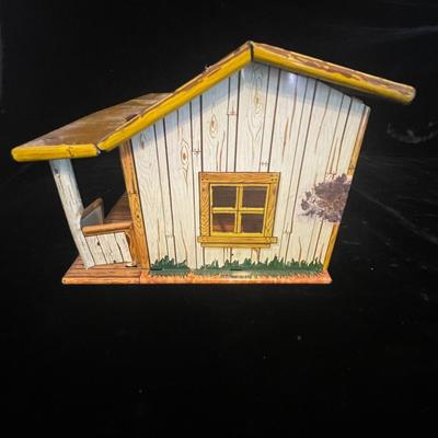 ROY ROGERS TIN LITHO BAR M RANCH HOUSE WITH FENCING PLUS COWBOYS AND INDIANS BY MARX TOYS