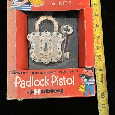 HUBLEY TOY PADLOCK PISTOL