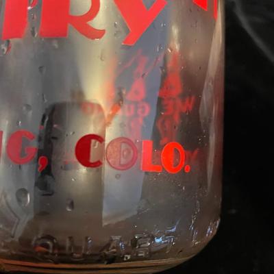 3 OLD GLASS MILK BOTTLES