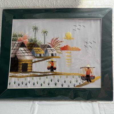 Sale Photo Thumbnail #102: The artwork is a form of Vietnamese embroidery art, which is a long-standing handicraft in Vietnam