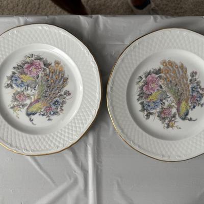 Sale Photo Thumbnail #114: Beautiful hanging porcelain plates with peacocks