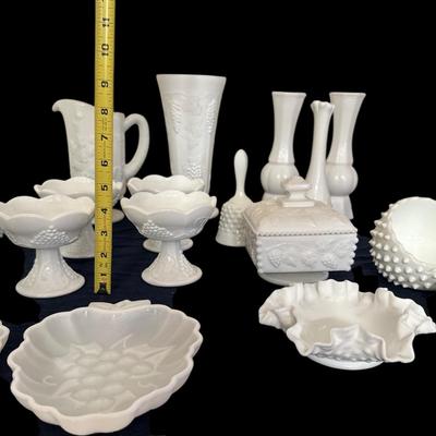 Lot 5 : Milk Glass Collection