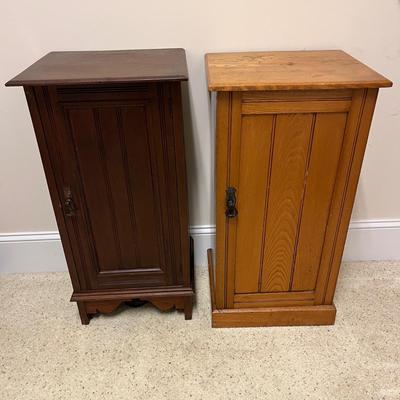 Two Bedside Wooden Cabinets (PC-BC)