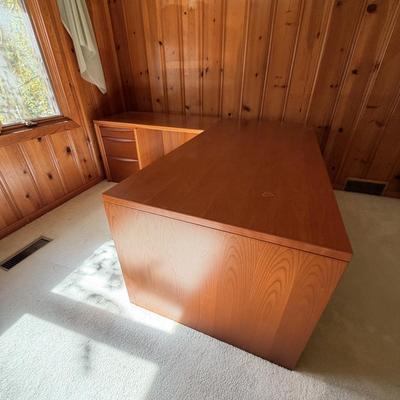 Jesper Wooden Corner Desk