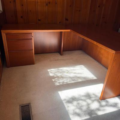 Jesper Wooden Corner Desk