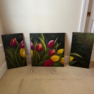 Triptych Tulip Painting (PB-BC)