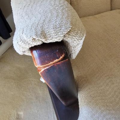 Sherman Tan/Black Platform Rocker & Matching Ottoman