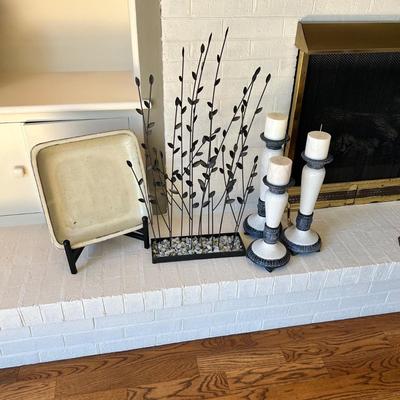 Fitz & Floyd Pillar Candle Holders & More Decor