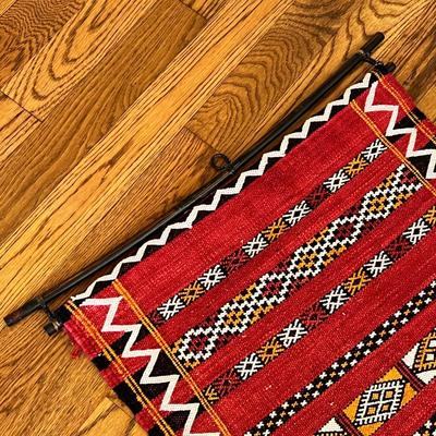 Moroccan Kilim Style Rug Wall Hanging