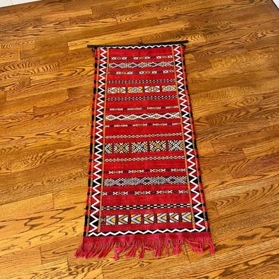 Moroccan Kilim Style Rug Wall Hanging