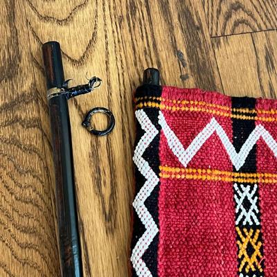 Moroccan Kilim Style Rug Wall Hanging