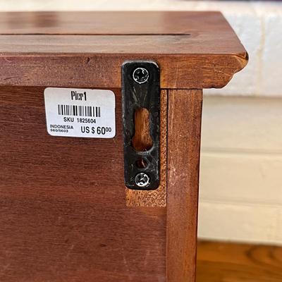 Hanging Cabinet With Mug Hooks