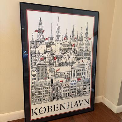 Framed & Matted Artwork of Copenhagen