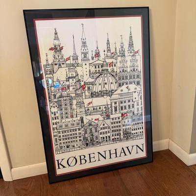 Framed & Matted Artwork of Copenhagen
