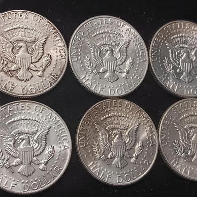 8 KENNEDY SILVER HALF DOLLARS