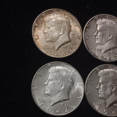 8 KENNEDY SILVER HALF DOLLARS