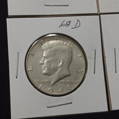 4 KENNEDY HALF DOLLARS