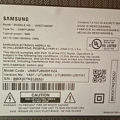 Samsung 50” Crystal UHD Smart TV (PB-BC)