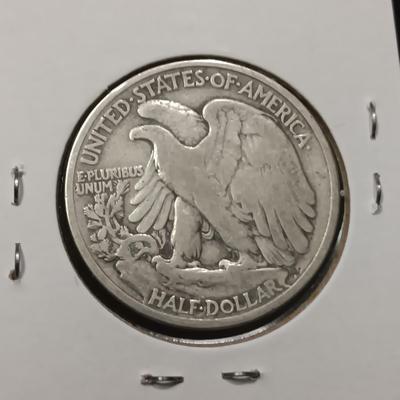 2 WALKING LIBERTY SILVER HALF DOLLARS