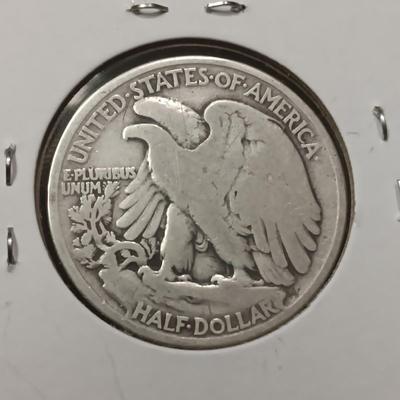 2 WALKING LIBERTY SILVER HALF DOLLARS