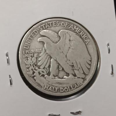 2 WALKING LIBERTY SILVER HALF DOLLARS