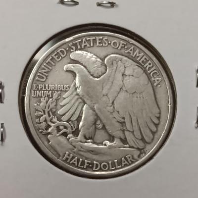 2 WALKING LIBERTY SILVER HALF DOLLARS