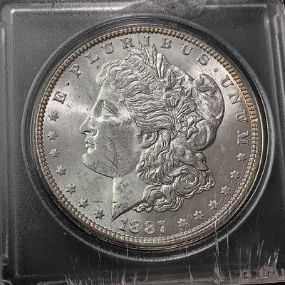 1887 MORGAN SILVER DOLLAR
