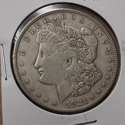 1921-S MORGAN SILVER DOLLAR