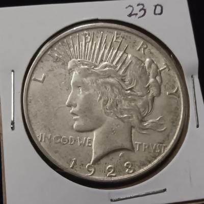 1923-D SILVER PEACE DOLLAR
