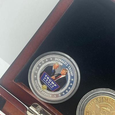 LOT 59: President Trump Commemorative Coins
