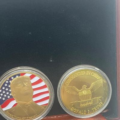 LOT 59: President Trump Commemorative Coins