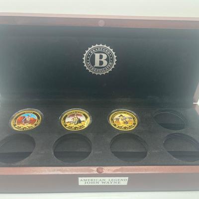 LOT 60: Commemorative Coins - Bradford Exchange - Presidents, Princess Diana and John Wayne